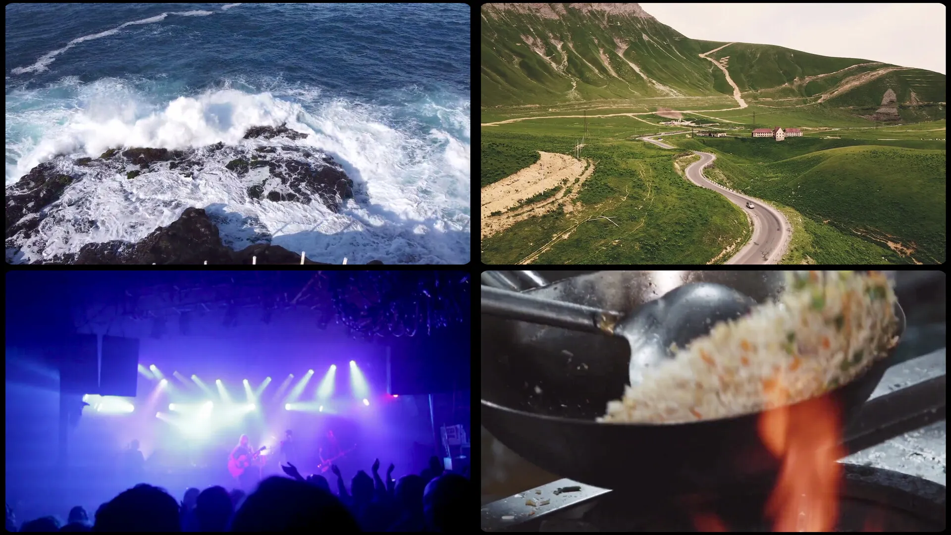 Kepler on Android TV: Multiview playing four live channels at once